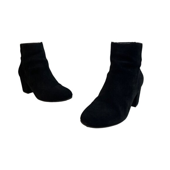 Steve Madden Women's Black Suede Holster Booties Sz 7B - Picture 1 of 10